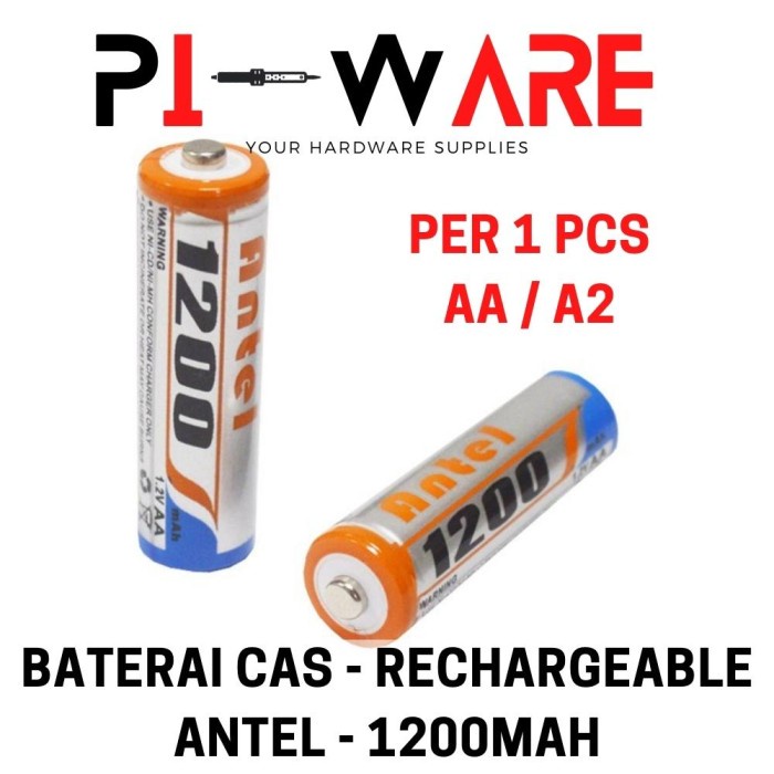 ANTEL Batre Cas Baterai NiMH AA Rechargeable 1200mAh Isi Ulang A2