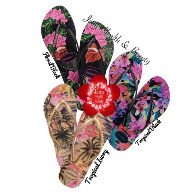 havaianas flower flip flops