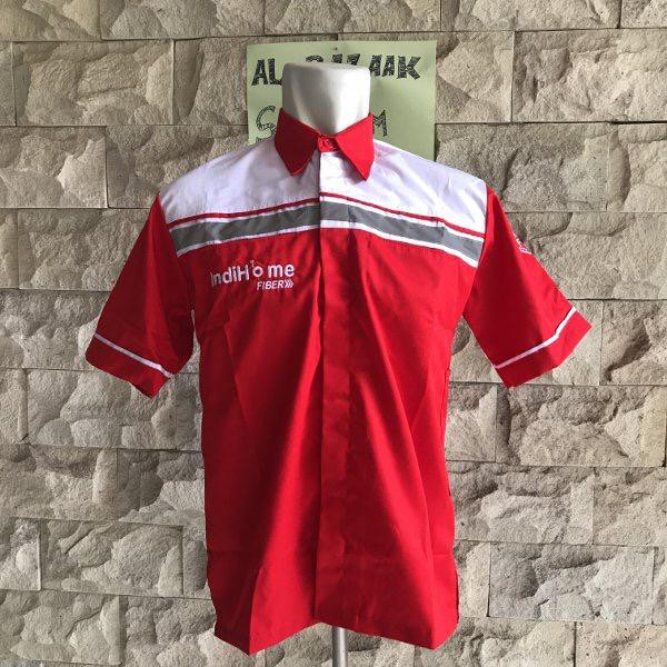 Baju indihome  terbaru seragam  indihome  terbaru kemeja 