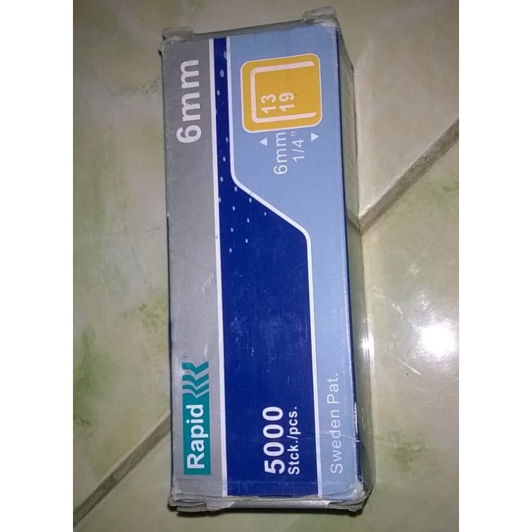 

ANAK HEKTER TEMBAK TANGAN CLIP RAPID / ISI STAPLER TEMBAK UKURAN 6MM 8MM / ISI STAPLESS UK 13/6 13/8