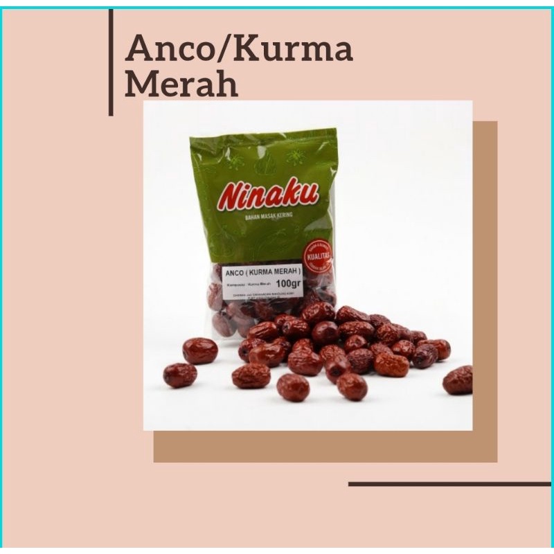 

KURMA MERAH/ANGCO NINAKU 100 Gram