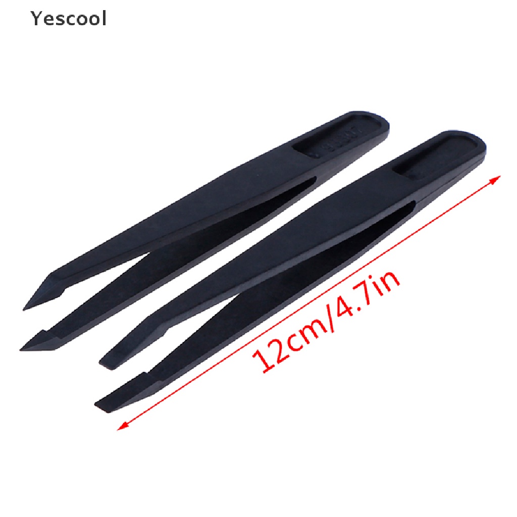 Yescool 8pcs / Set Pinset + Gunting + Pinset Anti Statis Bahan Plastik