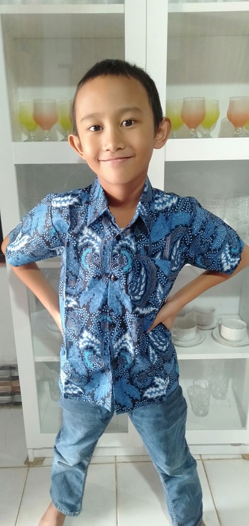 Batik Anak Murah Baju Kemeja Batik Anak Cowok Laki-laki Umur 1 2 3 4 5 Tahun Hem Batik Anak Btank101