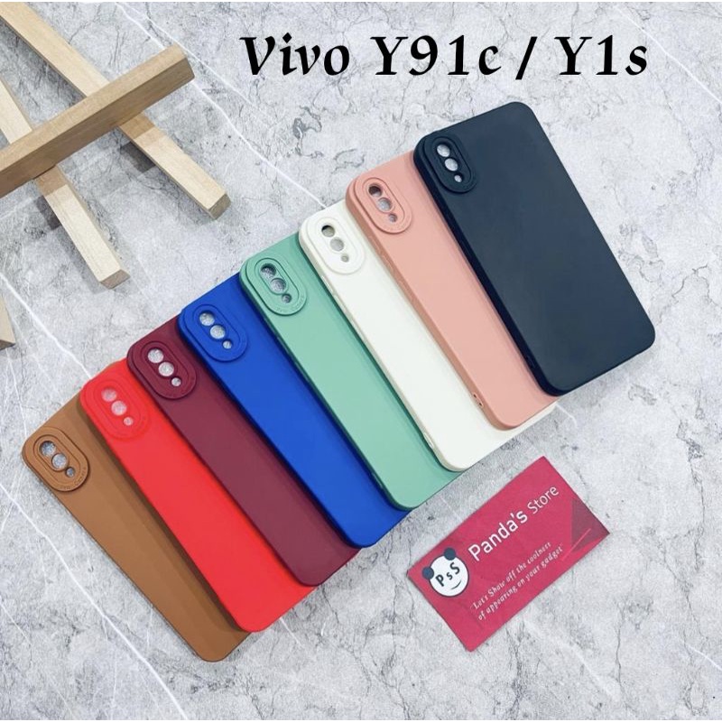 Softcase Pro Camera Vivo Y91c , Y1s Candy Case Full Color 3D Silikon TPU