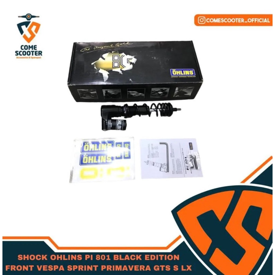 OHLINS SHOCK TABUNG BLACK VESPA SPRINT PRIMAVERA GTS S LX