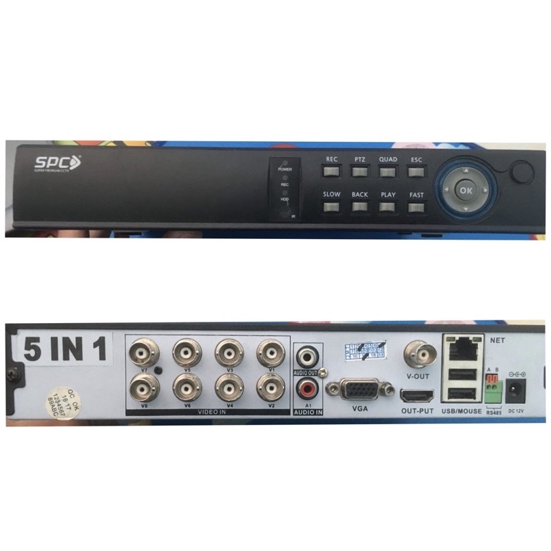 DVR SPC 2Mp 8Channel 5in1 minus tidak bisa online)