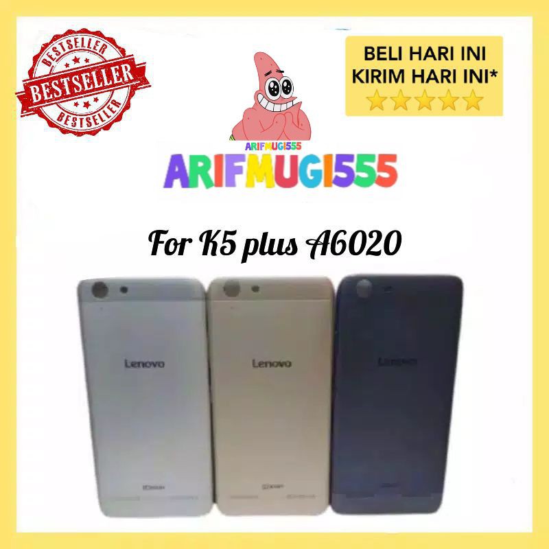 Backdoor Backcover Tutup belakang Lenovo Vibe k5 plus Lemon 3 A6020 ORIGINAL