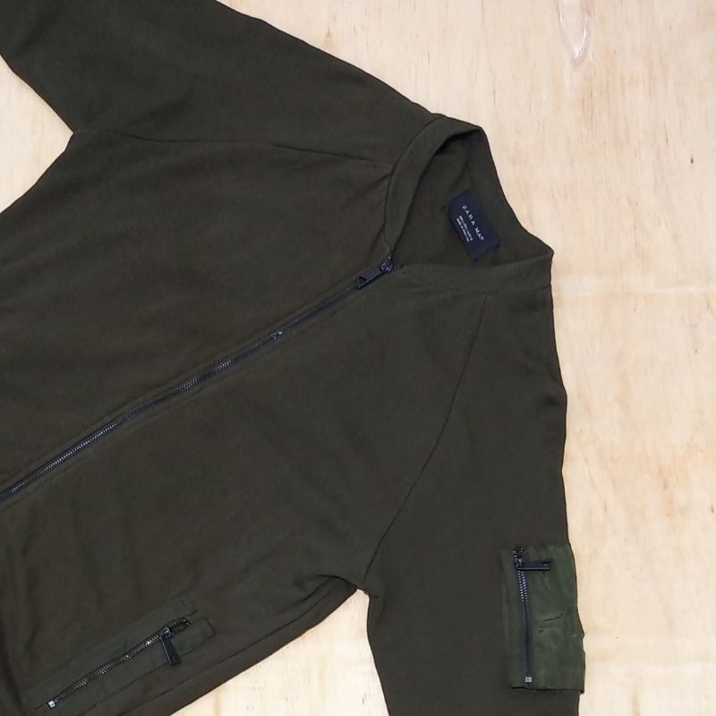 jaket varsity zara man second