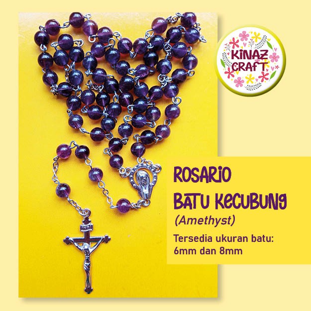 Rosario Batu Kecubung (Amethyst)