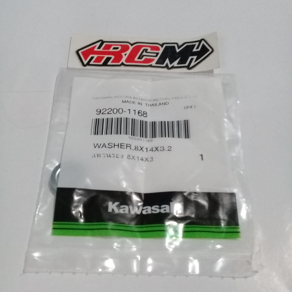 WASHER RING AS KIPS ATAS KATUB MEKANIS 8X14X3.2 SUPERKIPS SUPER KIPS NINJA R RR SS 2T 2TAK 2 T 2 TAK ORI ORIGINAL KAWASAKI KGP ASLI 92200-1168