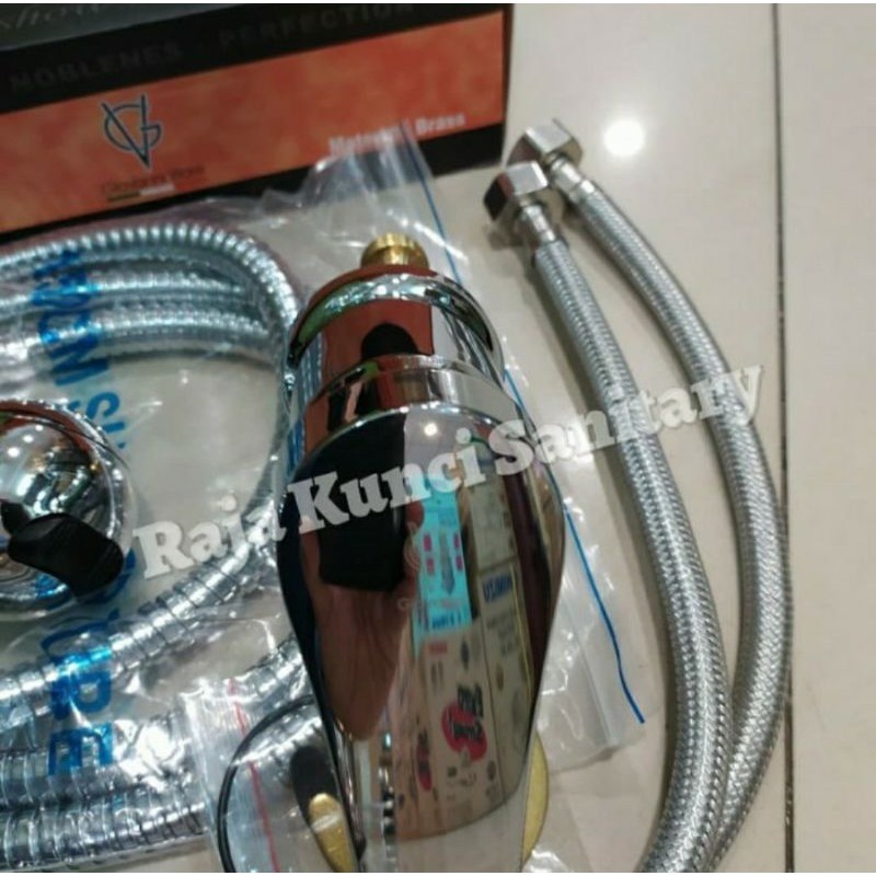 Kran Salon/Kran Salon Panas Dingin Kuningan Tebal Komplit Shower