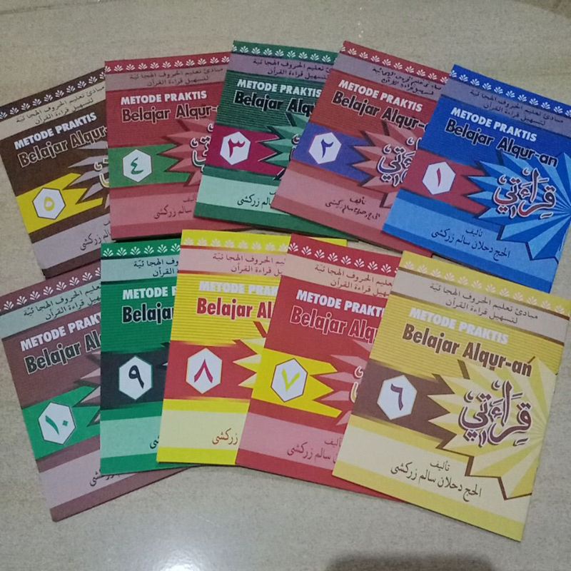 Qiroati jilid 1 - 10, Harga 1 Set isi 10 Kitab