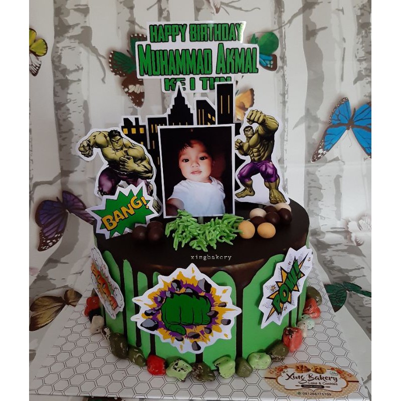 

Kue ulangtahun tema hulk