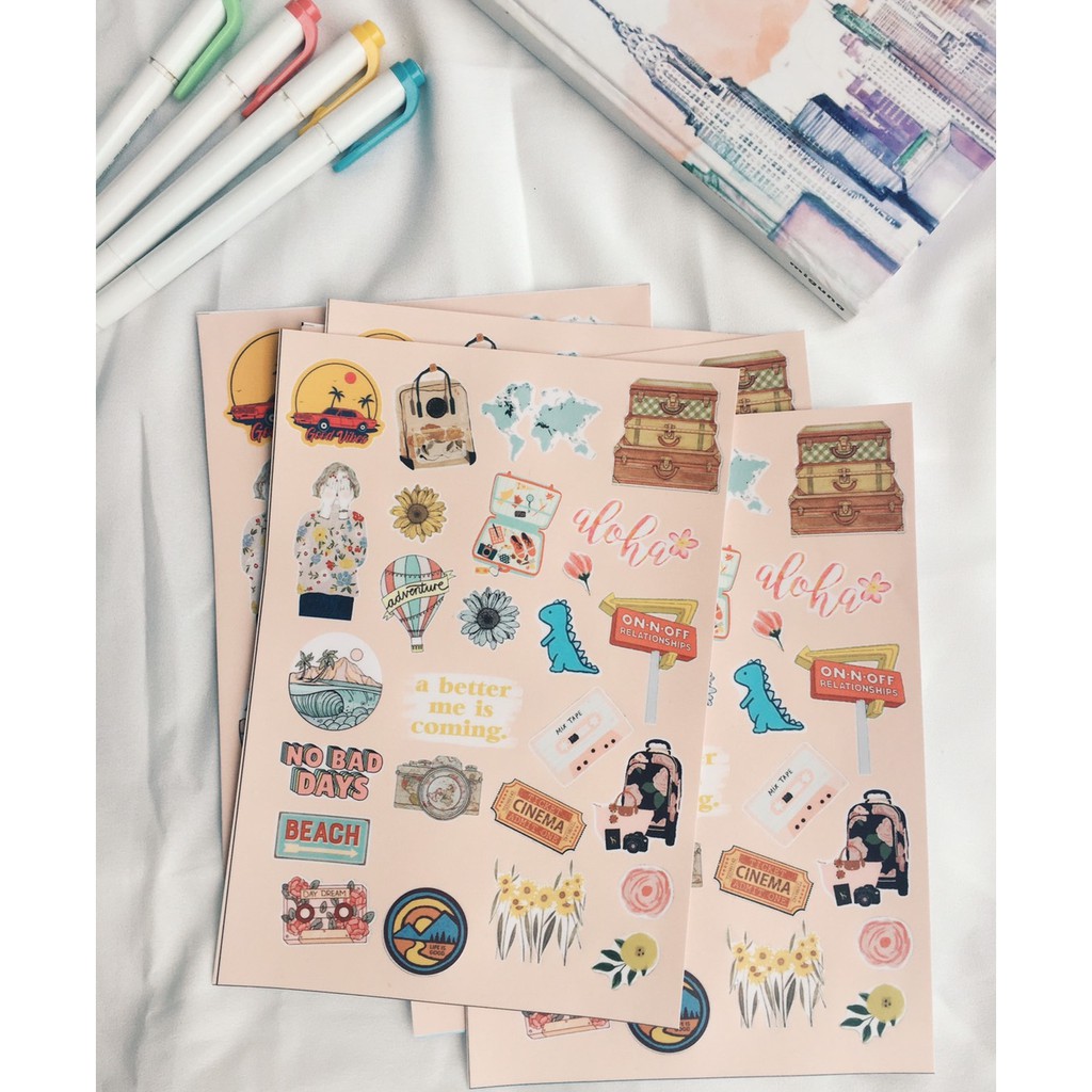 

travel sticker set