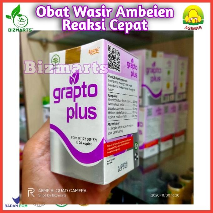 Obat Wasir, Ambeien, Ambeyen | Grapto Plus Obat Herbal Akut & Kronis
