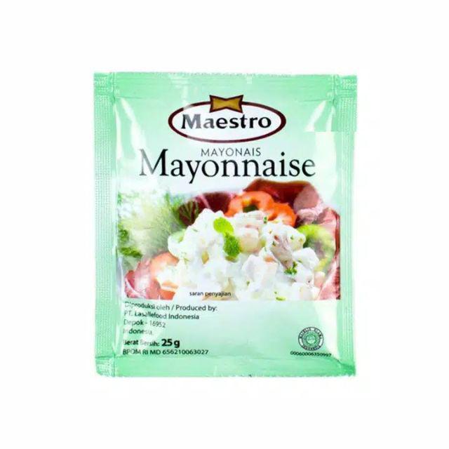 Maestro Mayonnaise Sachet 25gr | Shopee Indones   ia