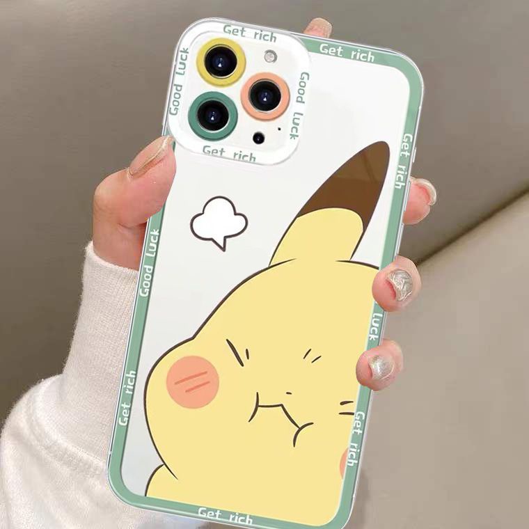 Soft Case Silikon TPU Transparan Shockproof Cover IPhone 14 13 12 11 Pro X XR XS Max SE 6 6S 7 8 Plus