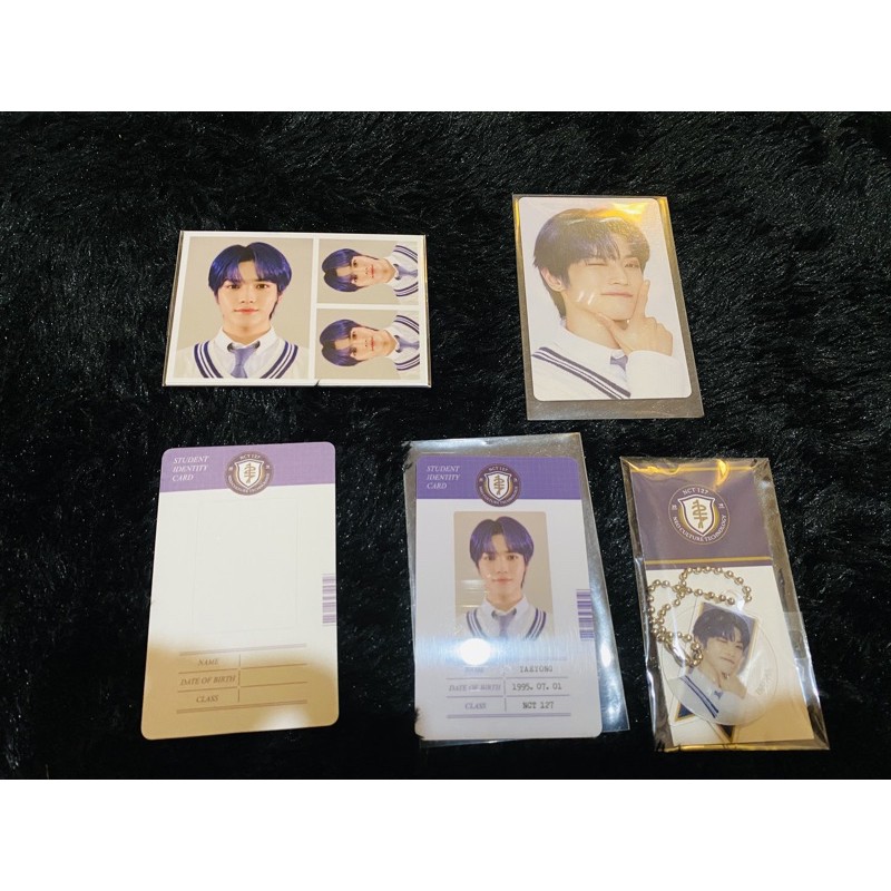 TAEYONG BACK TO SCHOOL SET PHOTOCARD ID CARD TAEYONG B2S