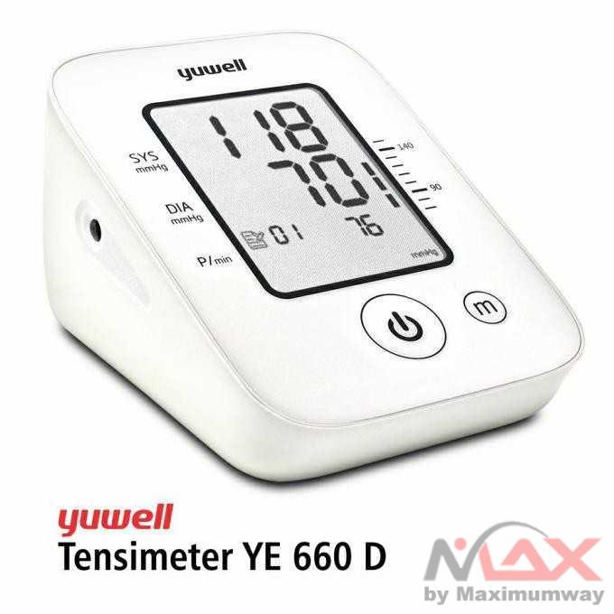 [100% ORIGINAL] TENSIMETER DIGITAL YUWELL TENSI METER LENGAN ATAS ALAT PENGUKUR TEKANAN DARAH YUWELL 660 D Yuwell Pengukur Tekanan Darah Tensi Blood Pressure Monitor - YE660D Tensimeter Digital Alat Cek Pengukur Tekanan Tensi Darah Otomatis Blood Pressure