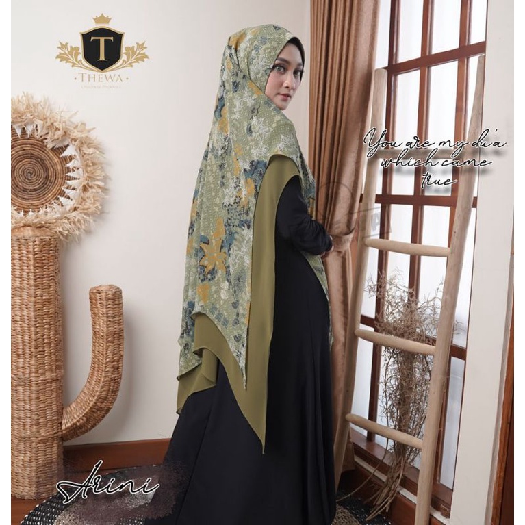 Khimar motif ori thewa//thewa motif ori termurah