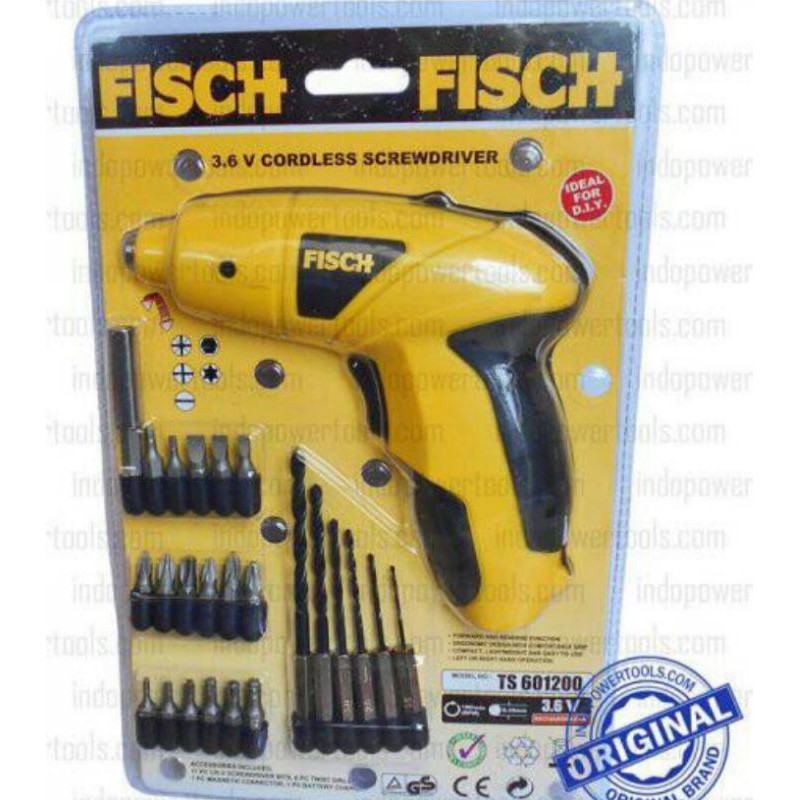 Bor Carger tanpa kabel Fisch chas alat pertukangan modern