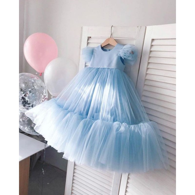 dress REVINA  tutu dress ultah baju anak perempuan pesta ulang tahun kondangan natal lebaran tedak sinten gamis pesta photoshot