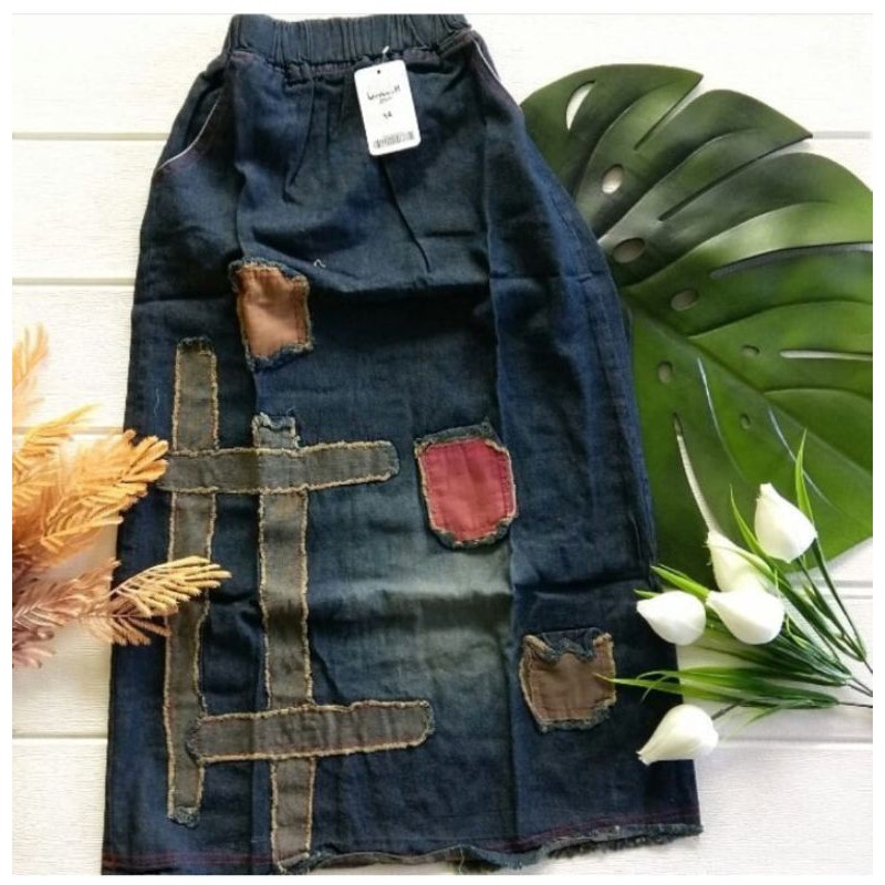 Rok jeans/jeans rawis/rok jeans rawis anak/jeans anak/rok anak/rok panjang anak/jeans panjang anak
