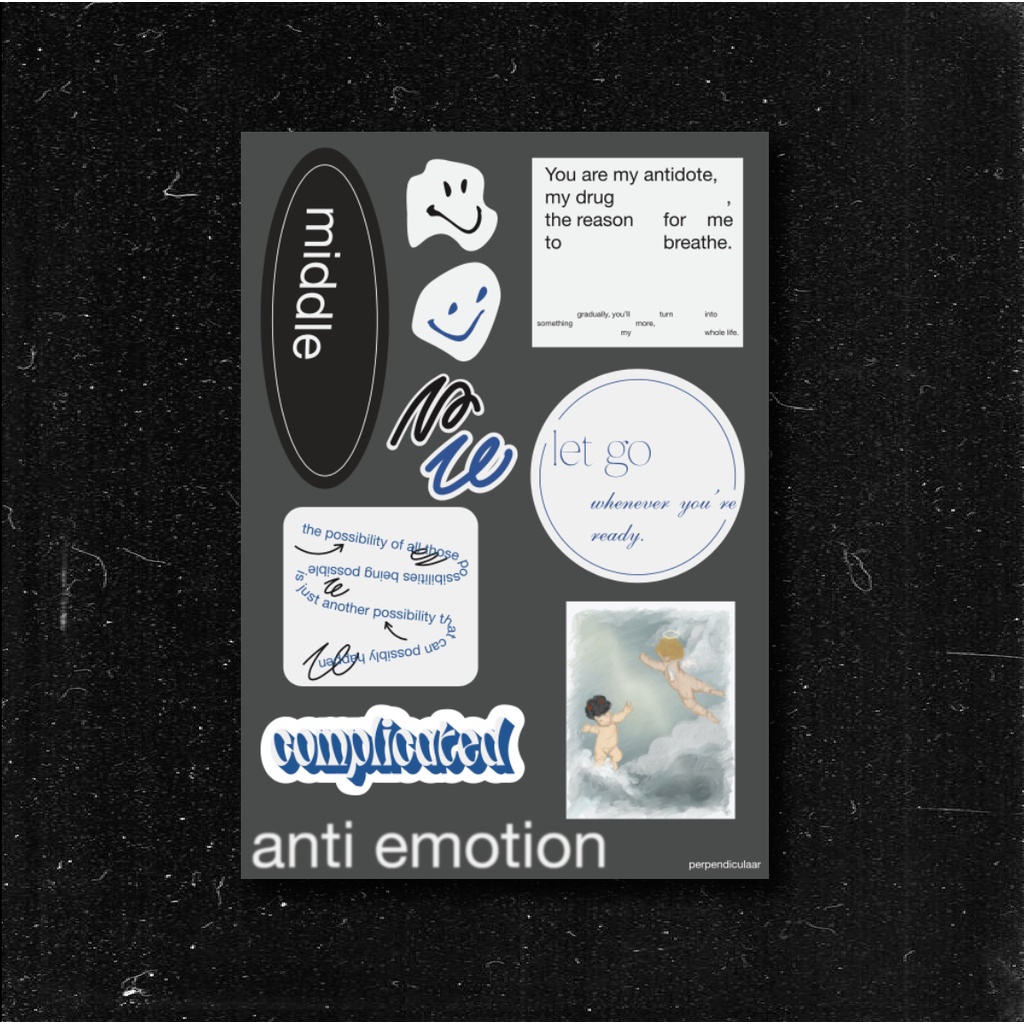 

ANTI EMOTION STICKER SHEET