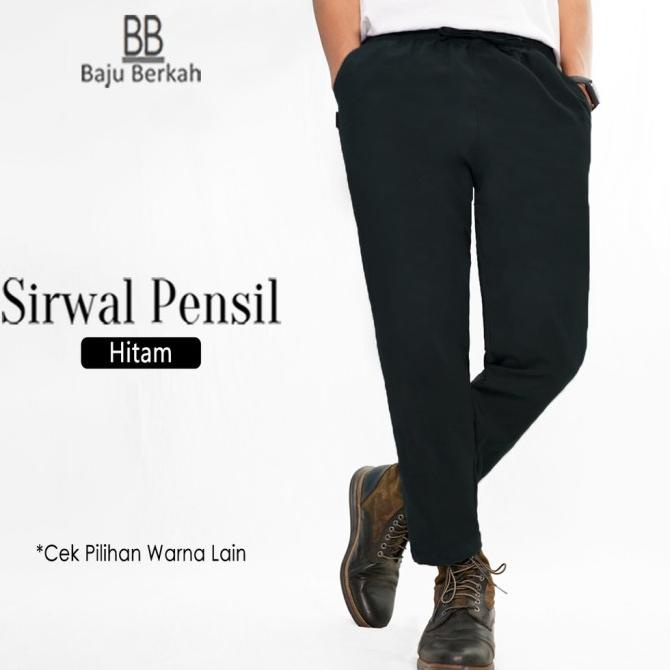 Celana Sirwal Pensil Pria Muslim Dewasa - Sirwal Pencil Laa Isbal
