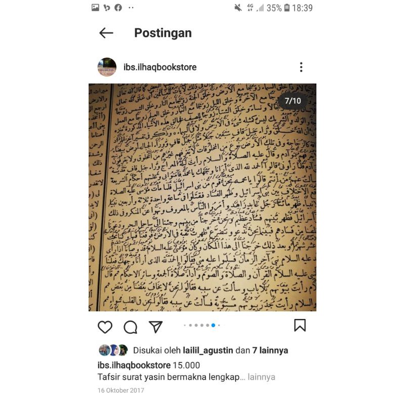 Tafsir Yasin makna pesantren