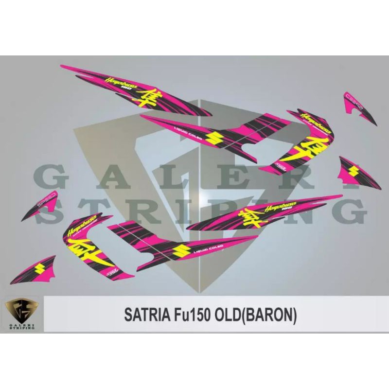 sticker striping satria fu 150 barong hayabusa