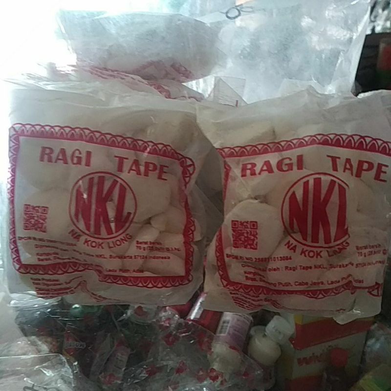 

RAGI TAPE NKL / ragi tape 70gr(25butir)free kardus