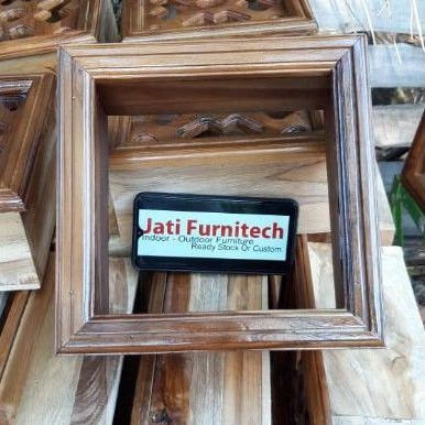 Loster Kayu Jati Minimalis + Finishing Uk 23x23