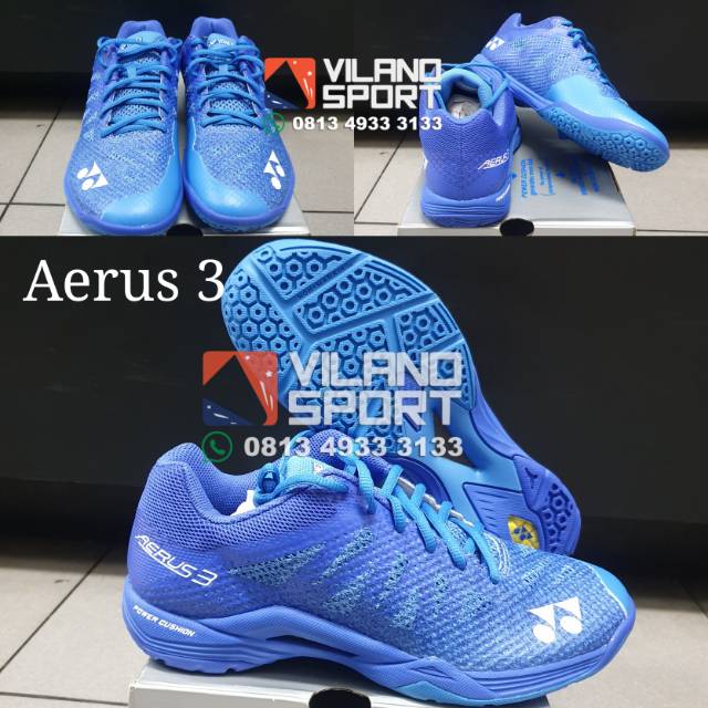 Sepatu Badminton Yonex Aerus 3 Men Blue