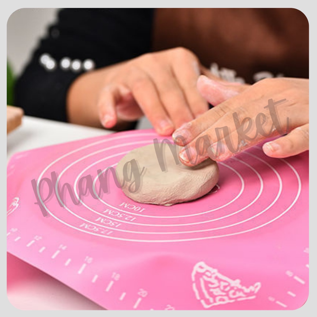 Alas Adonan Roti Kue Silicone Silikon Silicon Silpat Pastry Mat Tatakan Dapur Anti Lengket Baking Pastry Mat