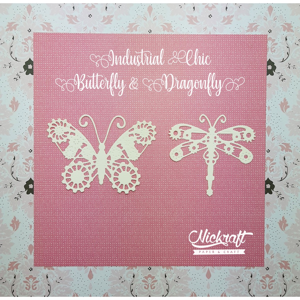 

INDUSTRIAL CHIC BUTTERFLY & DRAGONFLY - Kupu Kertas Steampunk Gear