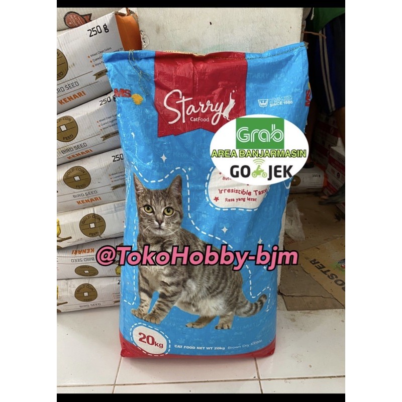 Pakan starry 20 kg cat dry food makanan kering kucing 20kg