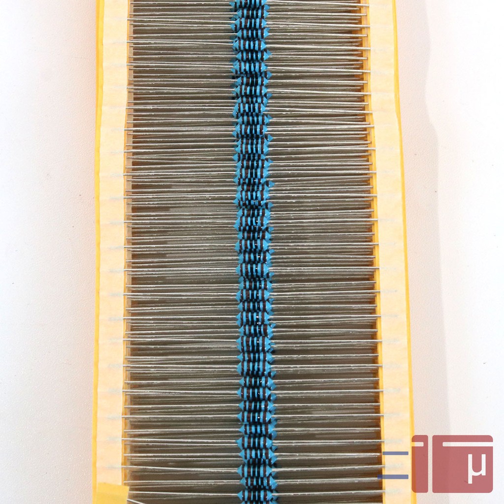 x10 Resistor 1K 1/4W Metal Film 1% Taiwan Kaki Tembaga