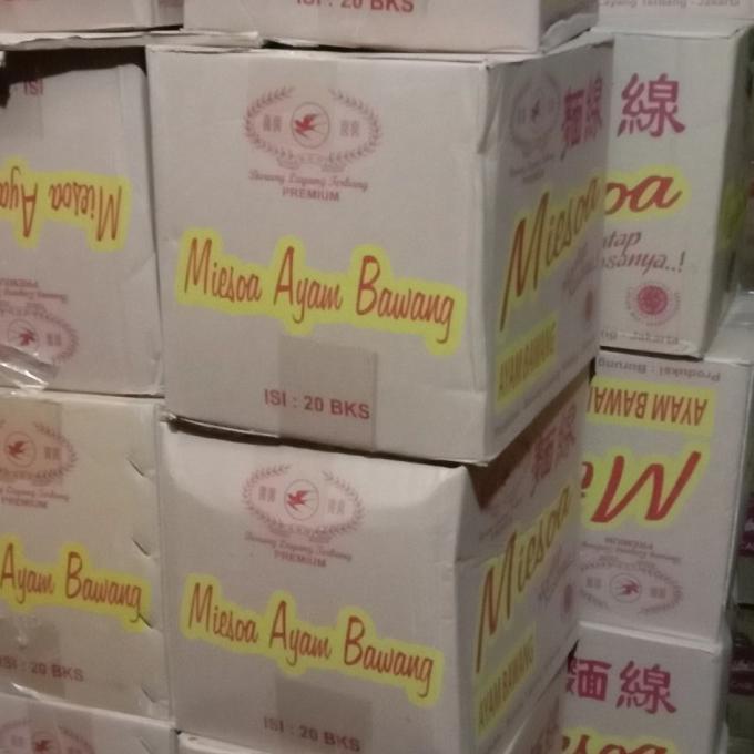 

Misoa Ayam Bawang 1Dus Isi 20 Pcs/ Cap Burung Layang Terbang Ready