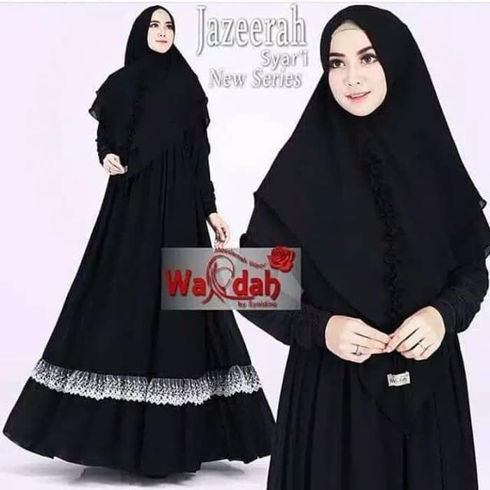 Gamis Syari Wanita Dress Dewasa Fashion Muslim Baju Muslim + Khimar
