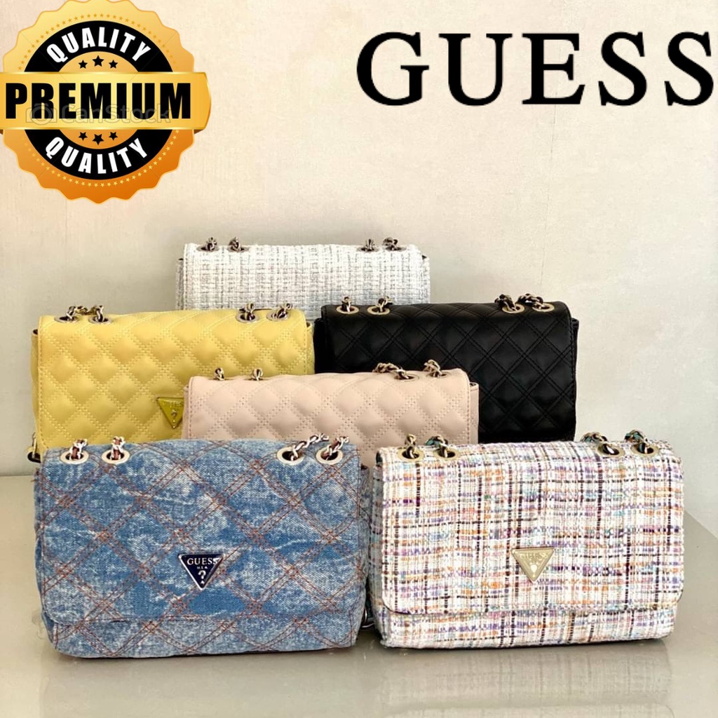 TAS | BAG | WANITA | SLEMPANG PREMIUM IMPORT Gs Tweed Convertible Flap G004