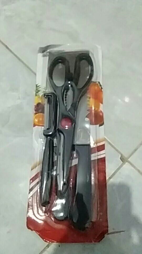 Set Pisau Dapur 4in1 / Pisau Daging Murah Berkualitas / Pisau Dapur - J10
