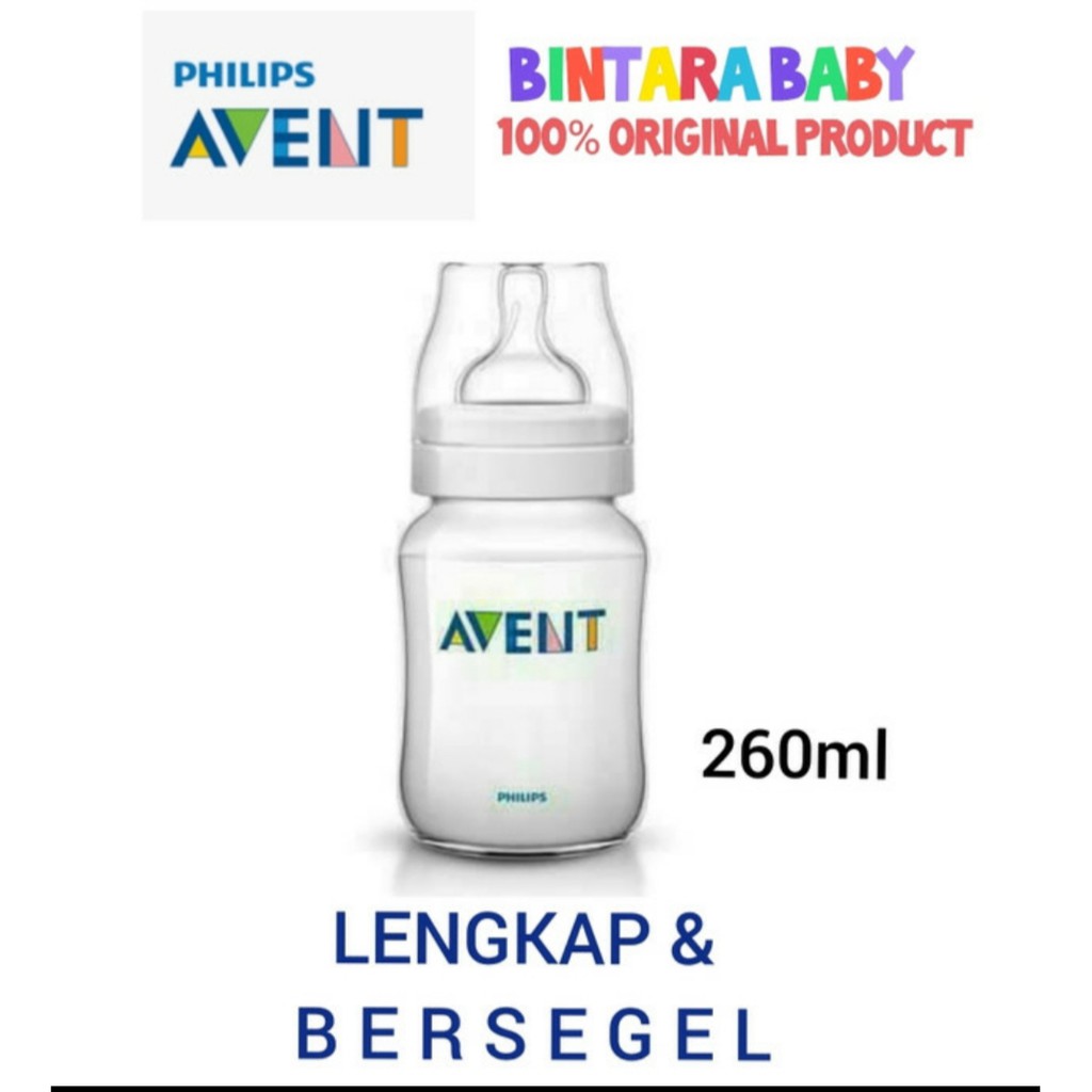 Botol Susu Philips Avent Wideneck Newborn Baby Bottle Airfree Vent Anti Colic / Anti sedak air free