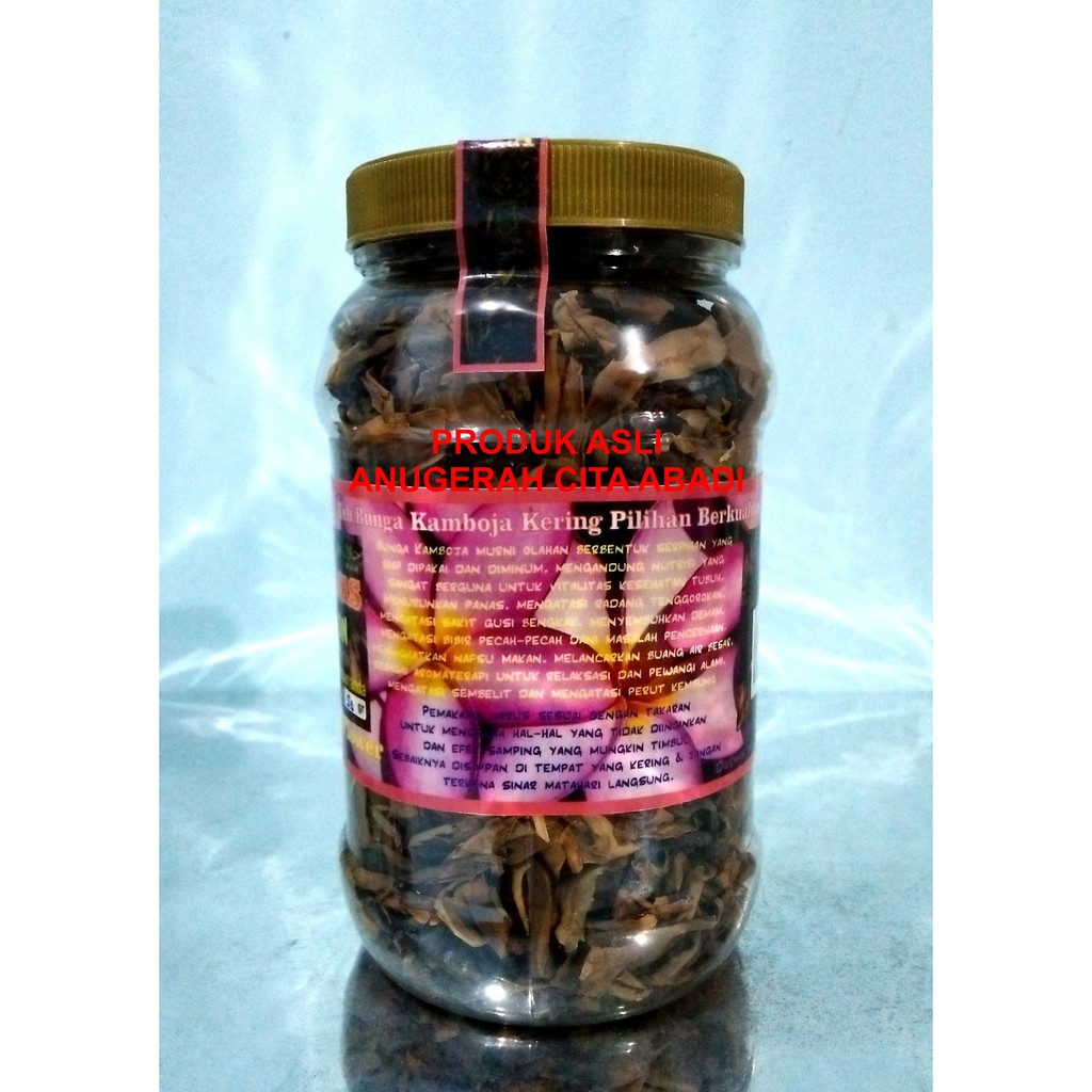 Teh Bunga Kamboja Kering Herbalicious Sensation Pure Dried Frangipani Flower Tea 50gr Toples Plastik Shopee Indonesia