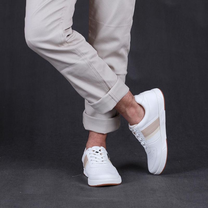 AUTHENTIC Sepatu Kasual Pria Sneakers Cowok x KZTR Putih Original Terbaru