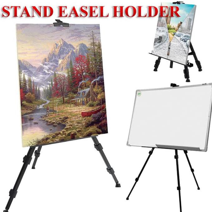 

[BISA BAYAR DITEMPAT] Stand Holder Lukisan Standing Melukis Easel Lukis