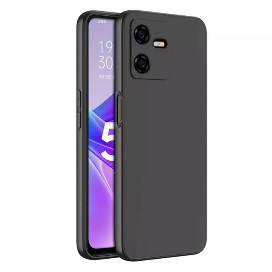 VIVO Y36 Y36 5G Y35 Y22 CASE BLACK PREMIUM SILIKON HITAM SOFTCASE KARET CASING PROTECT CAMERA COVER PELINDUNG KAMERA