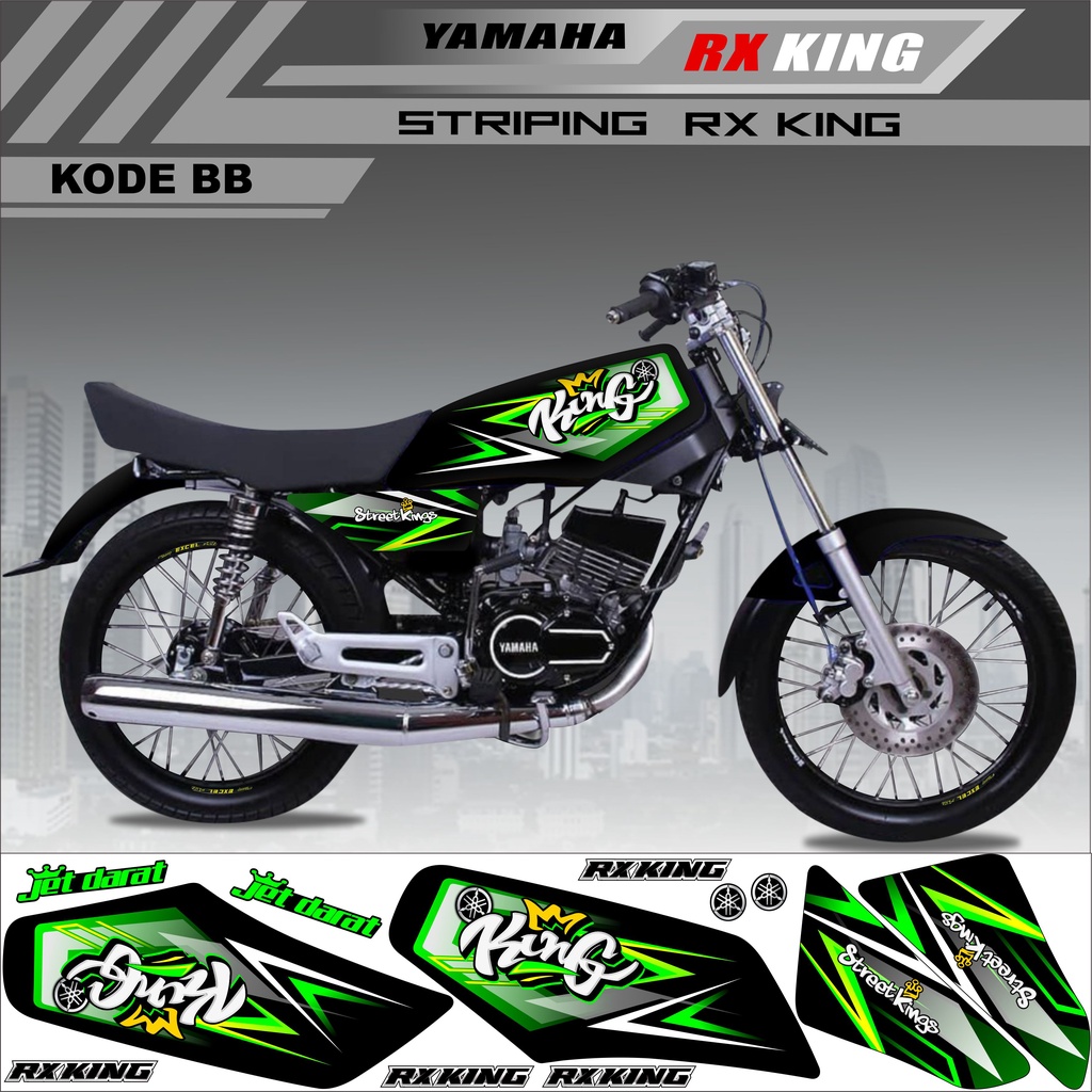 Sticker Rx King Variasi Stiker Striping Rx King Kode BB