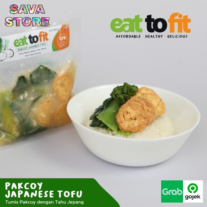 MAKANAN DIET FROZEN FOOD EAT TO FIT PAKCOY JAPANESE TOFU - 100 gr