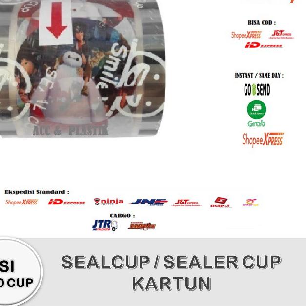 

❆ PLASTIK LID CUP SEALER CUP KARTUN 1000CUP SEAL CUP / PLASTIK SEALER CUP KARTUN ❄